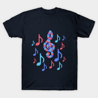 Music notes from roses T-Shirt